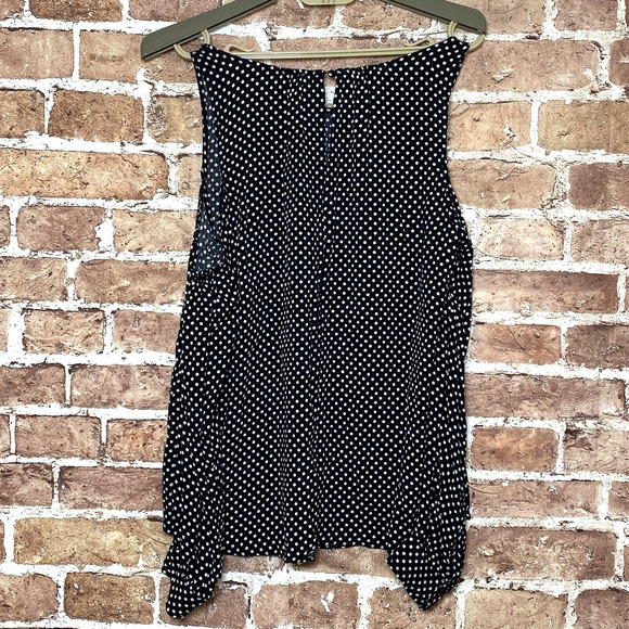 Philosophy Polka Dot Cold Shoulder Top Size Small Black &‎ White Long sleeve - Picture 2 of 7